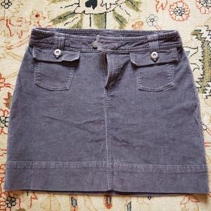 Patagonia Grey Corduroy Mini Skirt Size 6